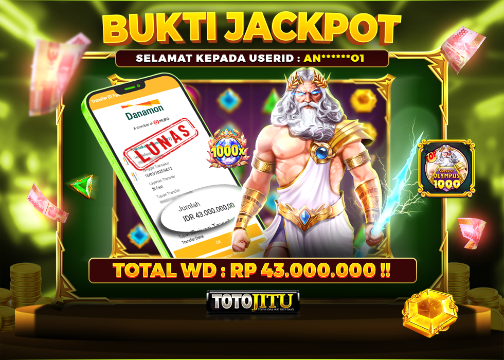 KESAMBAR JACKPOT KAKEK ZEUS DI BAYAR TANPA DRAMA !!